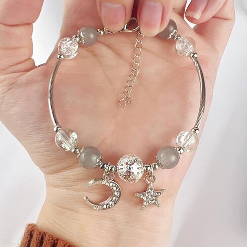 Lucky Bracelet for Women & Men, Cute Retro Synthetic Agate Beaded Jewelry, A Thoughtful Gift for Loved Ones in Saudi Arabia