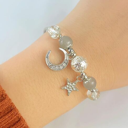 Lucky Bracelet for Women & Men, Cute Retro Synthetic Agate Beaded Jewelry, A Thoughtful Gift for Loved Ones in Saudi Arabia