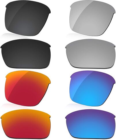 Polarized Lens Replacement for Oakley Thinlink OO9316 Sunglass - Dark Black+Silver Grey+Fire Red+Ice Blue in Saudi Arabia