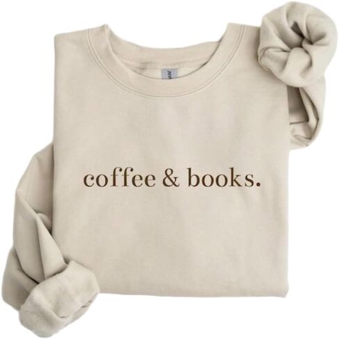 Coffee & Books Sweatshirt, Teacher, Books Club Shirt, Book Lover Gift, Back To School tShirt, Elementary Teacher Shirt, Book Club Matching Sweaters. in Saudi Arabia