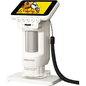 LM013 Microscope for Kids, Portable Mini Microscope for Kids 8-12, Handheld Microscope Magnifier Camera Kids Adults with 2.8" Screen, 8 LED, USB Output, Christmas Birthday Gifts, 32GB in Kuwait