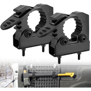 JERBOR Quick Release Rubber Clamp Mount Kit Fits 1-1/7'' to 1-3/7'' Diameter Tool Handles for Trucks UTV ATV Offroad 4X4 Parts Roof Rack Shovel Holder - 4 Pack in Kuwait