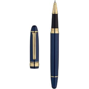 BEILUNER Blue Gel Pen - Stunning Luxury with 24K Gold Finish, Black G2 Refill, Best Pen Gift Set for Men & Women, Professional, Executive, Office, Nice Pens in Kuwait