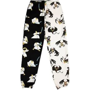 Samurai Jack Aku & Jack Adult White & Black Split Sweatpants in Saudi Arabia