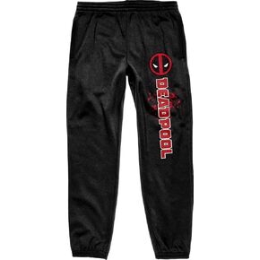بنطال رياضي رجالي برباط أسود يحمل شعار وعنوان Bioworld Deadpool مقاس XXL in Saudi Arabia