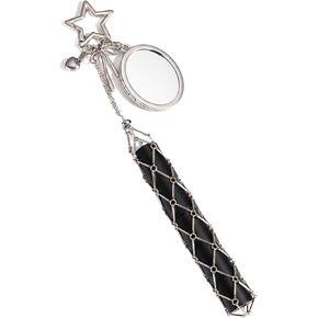 Lipstick Holder Keychain Lip Gloss Holder with Mirror 2‑in‑1 Lipstick Holders for Purse Bag Y2K Keychains Accessories in Saudi Arabia