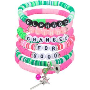 7 قطع من هدايا محبي الأفلام الشريرة من QualityLife، أساور مطاطية قابلة للتكديس من الفينيل على شكل قرص من الطين، تم تغييرها للحصول على هدايا جيدة لصداقة الأخت BFF in Kuwait