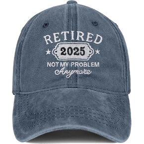 Retirement Gift for Women Men 2025 Retired Hat Gifts Ideas Embroidered Baseball Cap in Saudi Arabia