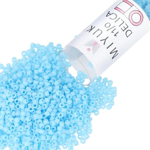 Miyuki Delica Seed Beads ، 11/0 Size ، 7.2 GMS ، 659 DALED EPAQUE CAPRI Blue in Kuwait