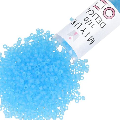 Miyuki Delica Seed Beads ، 11/0 Size ، 7.2 GMS ، 659 DALED EPAQUE CAPRI Blue in Kuwait