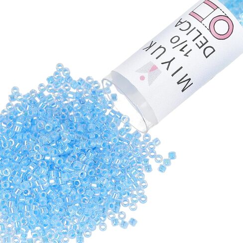 Miyuki Delica Seed Beads ، 11/0 Size ، 7.2 GMS ، 659 DALED EPAQUE CAPRI Blue in Kuwait
