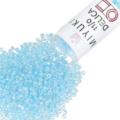 Miyuki Delica Seed Beads ، 11/0 Size ، 7.2 GMS ، 659 DALED EPAQUE CAPRI Blue in Kuwait