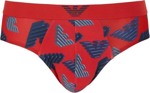 Emporio Armani Men's All Over Printed Microfiber Brief in Saudi Arabia