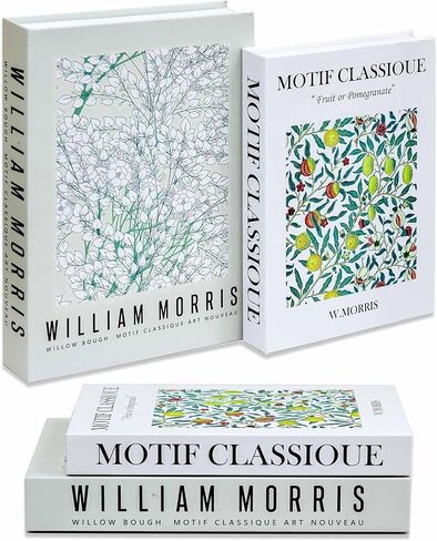 Aesthetic Decorative Books - Set of 2 Beautiful Boxes Enhance Your Coffee Table, Bookshelf & Mantel Decor - Aesthetic Fake/Faux Books for Modern Home Decoration, Keepsake Organizer for Photos (Blue) in Saudi Arabia
