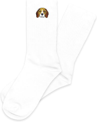 Beagle Embroidered Socks – Cute Dog Lover Gifts for Birthday & Christmas for Dog Mom/Dad.(068) in Kuwait