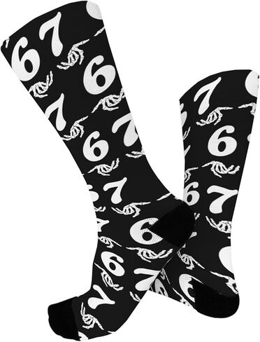 Fun Six Seven 6 7 Meme Design 6 7 Sock For Grandma in Saudi Arabia