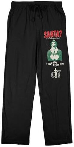 Bioworld Elf Buddy The Elf Men's Black Sleep Pants in Saudi Arabia