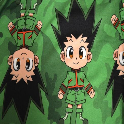 بنطلون رجالي Hunter X Hunter Anime فائق النعومة باللون الأخضر المموه in Kuwait