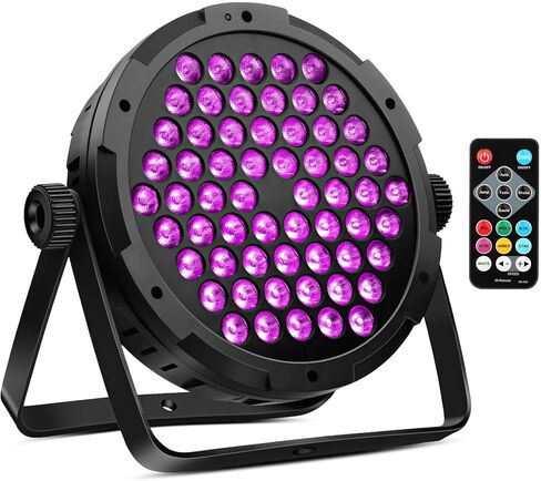 HYWILL DJ Disco Lights with Stand - 5IN1 Stage Lights Disco Ball Red&Green Beams Blacklight LED Par Wash Strobe Effects by Remote DMX Control for Bars and Clubs Mobile Entertainers Party Lighting in Saudi Arabia