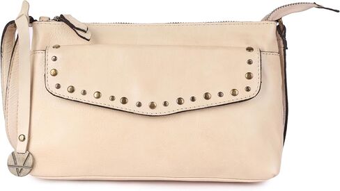 Genuine Italian Leather Boho Studded Crossbody Sling Bag - Stylish, Durable, & Perfect for Everyday Use for women in Saudi Arabia