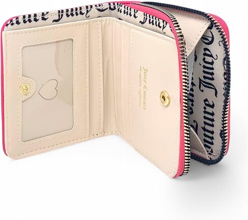 Juicy Couture Women's Love Mode Small Zip Around, Pink Flash, Carry-On 4.5-Inch in Saudi Arabia