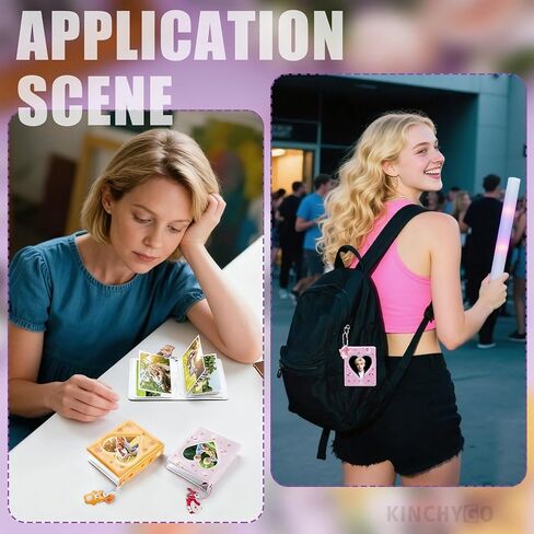 6 Pack Mini Photo Card Binder Album 3 Inch Kpop Holder Book Love Heart Hollow 40 Pocket for Collecting in Kuwait