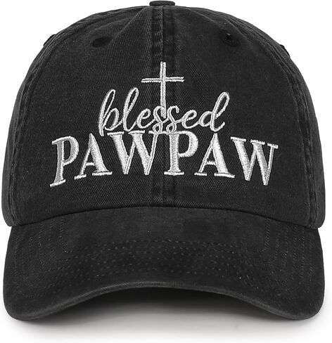 InnoBeta Blessed Pawpaw Gifts Hat for Men, Pawpaw Gifts for Christmas, Birthday, Adjustable Embroidered Baseball Cap in Saudi Arabia