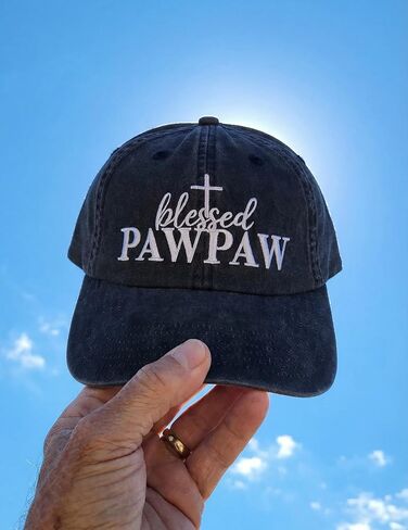 InnoBeta Blessed Pawpaw Gifts Hat for Men, Pawpaw Gifts for Christmas, Birthday, Adjustable Embroidered Baseball Cap in Saudi Arabia