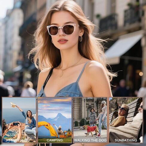 Bifocal Reading Sunglasses for Women Fashion Cat Eye Sun Readers UV400 Protection Outdoor Reading Sunglasses in Saudi Arabia