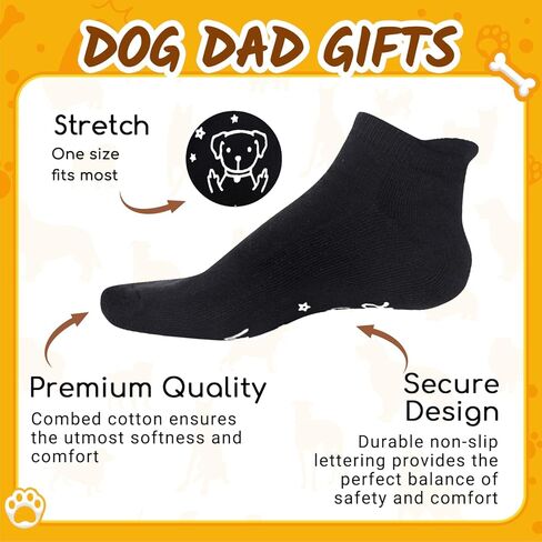 HAPPYPOP Dog Mom Dad Gifts - Funny Socks for Men Women Dog Lover, Birthday Christmas Gifts in Saudi Arabia