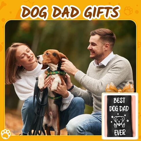 HAPPYPOP Dog Mom Dad Gifts - Funny Socks for Men Women Dog Lover, Birthday Christmas Gifts in Saudi Arabia