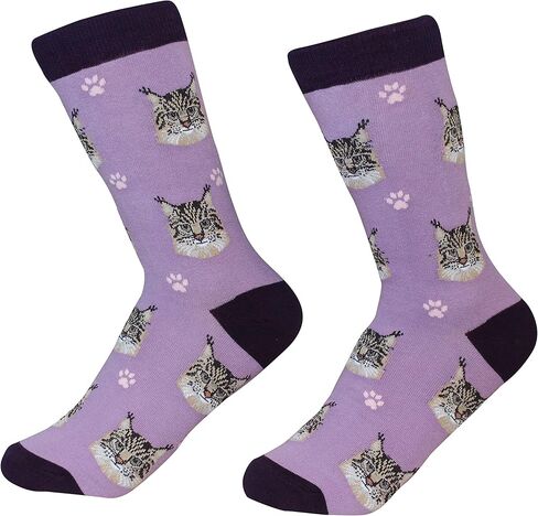 Cat Socks with Maine Coon Design by E&S Pets in Saudi Arabia