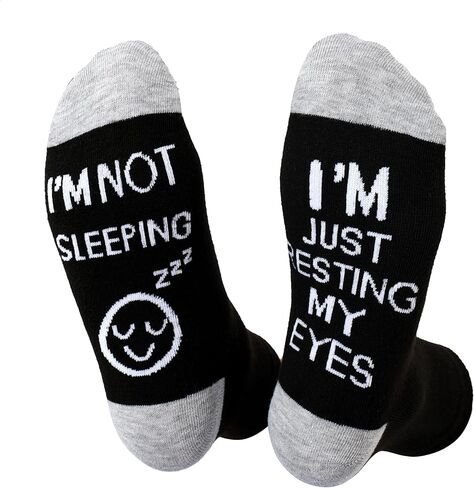 Birthday Gifts for Dad,Men Husband Grandpa Women idea Fathers Day Christmas Im Not Sleeping Funny Socks in Saudi Arabia