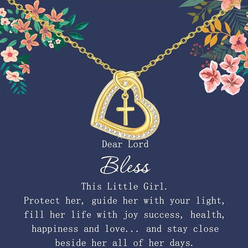 قلادة متقاطعة للابنة معمودية أول هدايا لتأكيد التخرج من أجل الابنة in Kuwait