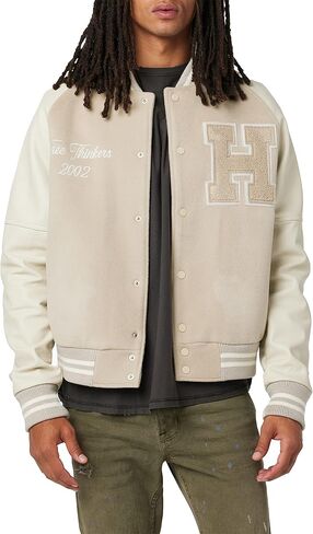 HUDSON Men's Bomber Varsity Jacket in Saudi Arabia