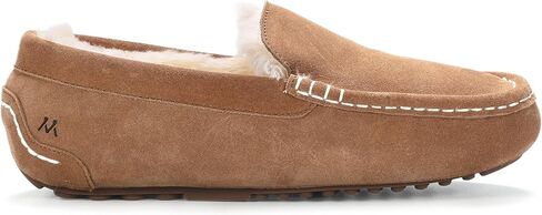 mykos Women's Callie Wide Suede Slip-On Moccasin - Luxurious Sheepskin Insole - Cozy for Indoor/Outdoor for Lounging and Casual Wear in Saudi Arabia