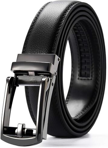 Mens Dress Belt - Ratchet Belt Leather 1 1/4" Comfort Click - Perfect Companion to Mens Dress Shoes in Saudi Arabia