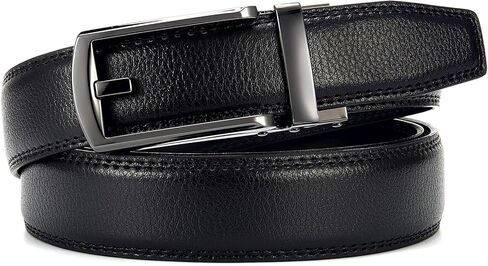 Mens Dress Belt - Ratchet Belt Leather 1 1/4" Comfort Click - Perfect Companion to Mens Dress Shoes in Saudi Arabia