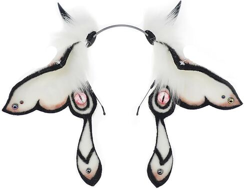 Faylay Hairy Big Wing Headpiece Animal Ears Headband Furry Cosplay Party Halloween Headwear Accessories in Saudi Arabia