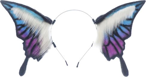 Faylay Hairy Big Wing Headpiece Animal Ears Headband Furry Cosplay Party Halloween Headwear Accessories in Saudi Arabia