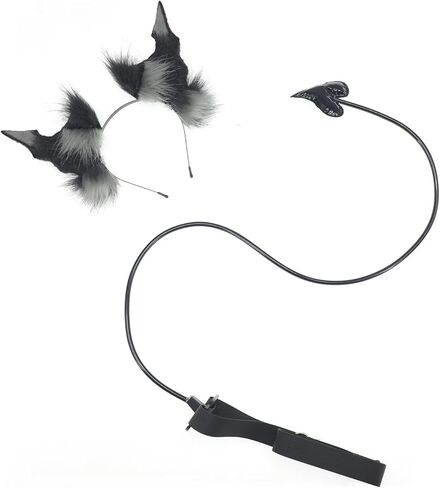 Faylay Hairy Big Wing Headpiece Animal Ears Headband Furry Cosplay Party Halloween Headwear Accessories in Saudi Arabia
