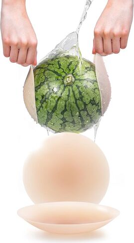 Popilush Nipple Covers for Women - Sticky Bra - Reusable Silicone Nipple Pasties Waterproof with Travel Case in Saudi Arabia