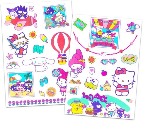 Kuromi Backpack and Lunch Bag Set - Bundle with 16" Sanrio School Backpack, Lunch Box, Water Bottle, Tattoos, More | Kuromi School Bag for Girls, Kids in Saudi Arabia