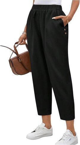 SHENHE Women's High Waisted Dressy Work Pants Elastic Casual Business Office Pants Trousers in Saudi Arabia