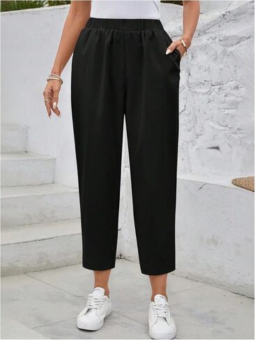 SHENHE Women's High Waisted Dressy Work Pants Elastic Casual Business Office Pants Trousers in Kuwait