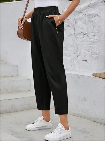 SHENHE Women's High Waisted Dressy Work Pants Elastic Casual Business Office Pants Trousers in Kuwait