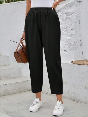 SHENHE Women's High Waisted Dressy Work Pants Elastic Casual Business Office Pants Trousers in Kuwait