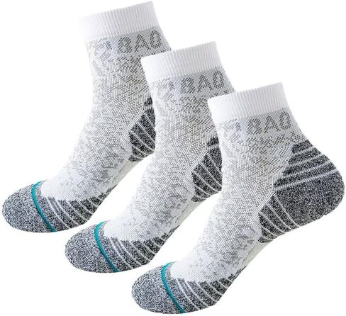 Coolmax Compression Running Gym Hiking Basketball Athletic Crew Socks AntiBlister Cushioned Support in Saudi Arabia