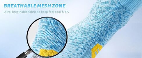 Coolmax Compression Running Gym Hiking Basketball Athletic Crew Socks AntiBlister Cushioned Support in Saudi Arabia