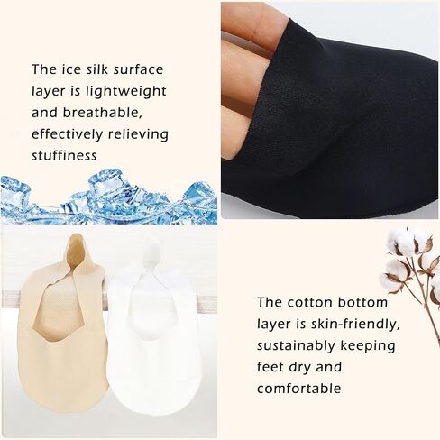 6 Pairs No Show Socks Womens Size 5-9 Low Cut Liner Nylon Non Slip Invisible Socks for Flats Loafers in Saudi Arabia